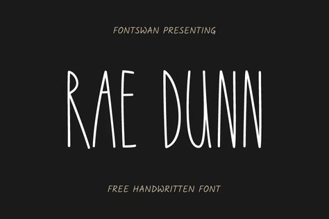 Rae Dunn Font Free Download - Fontswan Rae Dunn Font Free, Rae Dunn Font, Free Handwritten Fonts, Font Free, Font Download, Pottery Designs, Free Fonts Download, Font Styles, Download Fonts