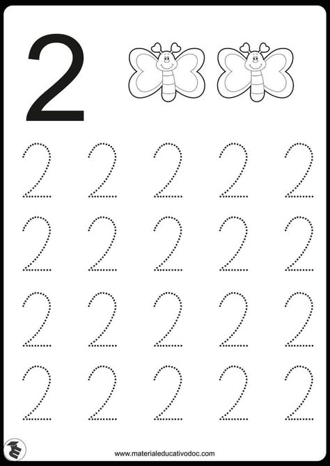 Number 2 Tracing, Writing Practice Kindergarten, Preschool Journals, Free Printable Alphabet Worksheets, Tracing Worksheets Free, Letter Worksheets For Preschool, Personalized School Supplies, Preschool Workbooks, Tracing Worksheets Preschool