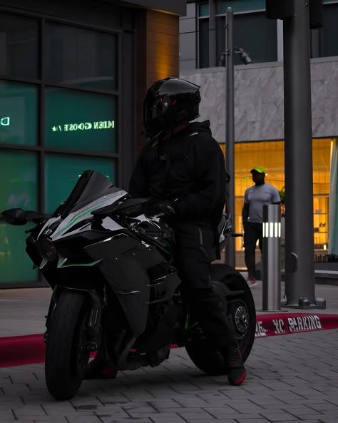 Kawasaki Ninja H2r Aesthetic, Kawasaki Ninja Aesthetic, Ninja Kawasaki H2r, Superbike Aesthetic, H2r Kawasaki, Aesthetic Bikes, Bikes Aesthetic, Ninja Bikes, Kawasaki Ninja Bike