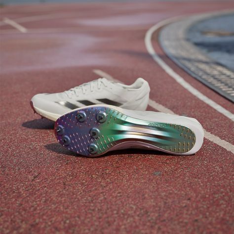 Put more space between you and the competition. With light, fast and responsive feet, these sprinting spikes set you up to achieve your fastest-ever time. They lock in your foot with a featherlight mesh upper and help reduce fatigue with Lightstrike cushioning.... Hurdles Track, Track Shoes Spikes, Sprint Shoes, Spikes Track, Track And Field Spikes, Running Spikes, Track And Field Shoes, Spike Shoes, Runners High