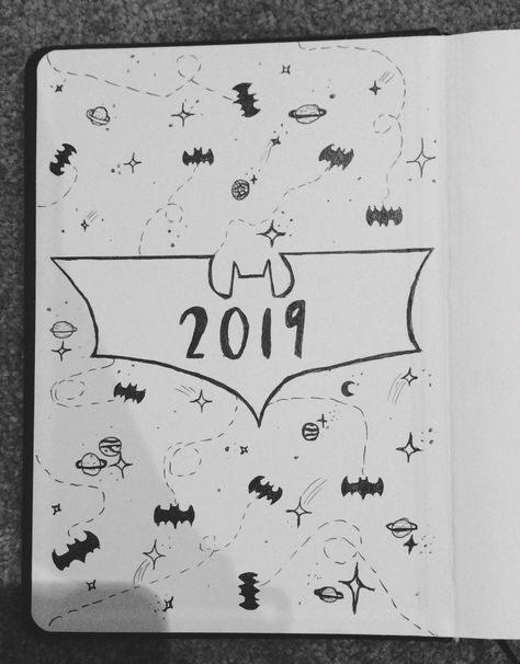 Batman Journal Ideas, Batman Doodle Art, Batman Journal, Batman Doodle, Journal Therapy, Easy Doodle, Art Journal Therapy, Bullet Journal Notebook, Bullet Journal School