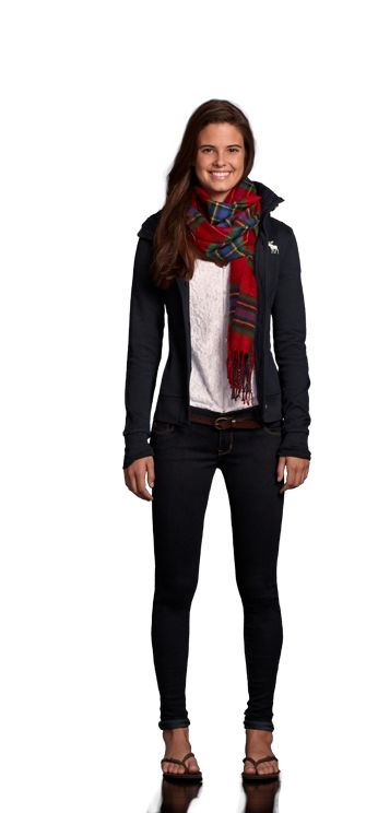 Abercrombie. I would wear this... execept its way too cold to be wearing flip flops!! Abercrombie And Fitch Outfit, Florida Winter, Teen Style, Weather Outfits, Stylish Fall Outfits, Abercrombie And Fitch, Autumn Outfit, Abercrombie & Fitch, Winter Outfit