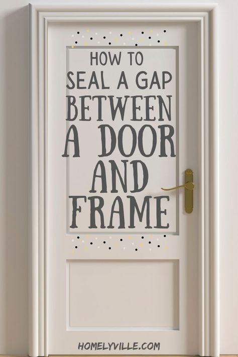 Diy Door Seal, Door Sweep Ideas, Weather Stripping Doors Diy, Door Seal Gap Diy, Weatherproofing Doors, Door Frame Repair, Door Blocker, Replacing Front Door, Door Sweeps