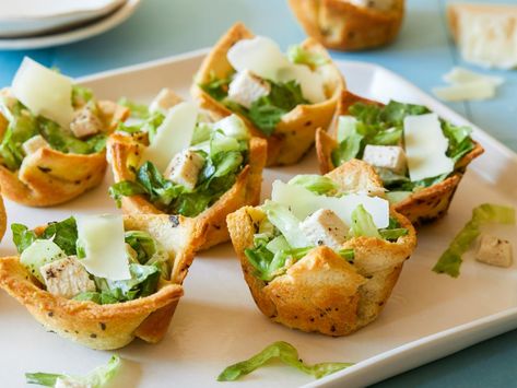 The Best Summer Appetizers : Food Network | Summer Party Ideas: Menus, Decorations, Themes : Food Network | Food Network Salad Cups, Graduation Party Foods, Classic Caesar Salad, Caesar Salad Recipe, Summer Appetizer, Ideas Food, Party Recipes, Caesar Salad, Best Appetizers