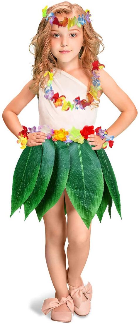 Hula Girl Costume, Hawaii Costume, Lilo Costume, Grass Skirts, Hawaiian Costume, Beach Costume, Beach Party Favors, Hawaiian Party Theme, Luau Party Supplies