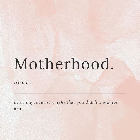 #motherhood 💪💗💯 Motherhood Mood Board, Mom Era Aesthetic, Motherhood Captions, Fever Quotes, Motherhood Aesthetic, To All The Mothers, Mother Hood, Motherhood Quotes, Definition Quotes