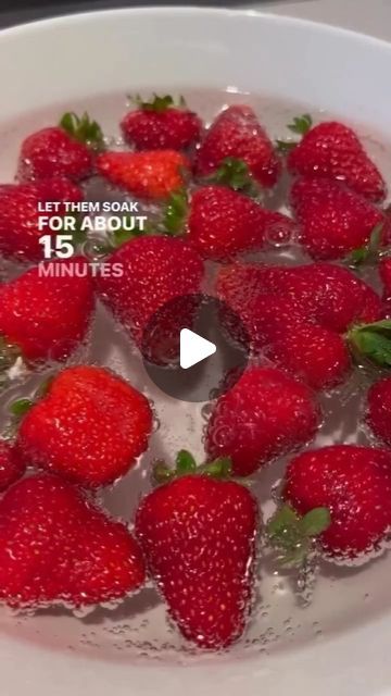 Sweet & Sour on Instagram: "🍓 Here’s how to properly clean your strawberries (and all your other produce):
(Via: @olivercareco)

✨ did you know that strawberries are consistently ranked #1 on the EWGs Dirty Dozen list of the most pesticide-contaminated produce. And many pesticides are endocrine disruptors!

Directions:
step 1: submerge your strawberries in a bowl of water
step 2: add about half a cup of any vinegar
step 3: soak them for about 10-15 min
step 4: rinse under cold water and dry

**bonus: if you want to take it a step further, add 2 tbsp of baking soda to the vinegar solution. 

#AmericanEats
#USFoodie
#TasteofAmerica
#AmericanFlavors
#YummyUS
#StatesideEats
#AllAmericanDining
#USAfoodlove
#FlavorsOfTheStates
#AmericanFoodCulture" How To Clean Strawberries, How To Wash Strawberries, How To Store Strawberries, Kitchen Hacks Food, Amazing Food Hacks, Baking Soda Water, Dirty Dozen, Endocrine Disruptors, Usa Food