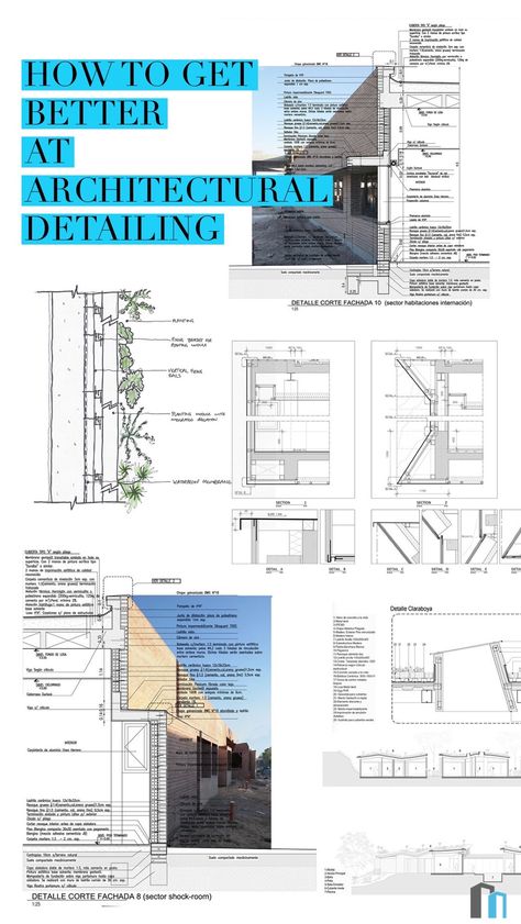 Construction Section Architecture, Architectural Technology Portfolio, Technical Drawing Architecture, Technical Architecture, Architectural Detailing, Architecture Drawing Presentation, Architecture Design Process, Window Architecture, Architecture Drawing Plan