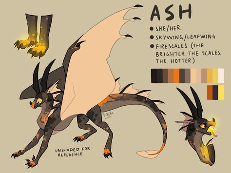 Wings Of Fire Oc, Fire Oc, Mythical Creatures Drawings, Wings Of Fire Dragons, Dragon Sketch, Oc Drawings, Reference Sheet, New Dragon, Fire Art