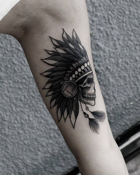 Lifeline Tattoos, Native American Tattoo Designs, Headdress Tattoo, Native American Tattoo, American Indian Tattoos, Native American Tattoos, Indian Tattoo, American Tattoos, Thigh Tattoos Women