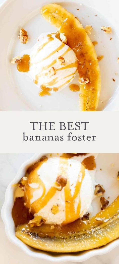 Banana Flambe Recipe, Banana Flambe, Flambe Desserts, Bananas Foster Recipe, Bananas Foster Sauce, Banana Foster Recipe, Banana Foster, Rum Sauce, Grilled Bananas