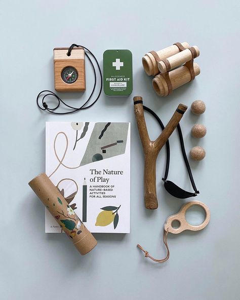 Check out our new “Explore” category for all the nature-play essentials! Wooden Toys For Babies, Odin Parker, Natural Baby Toys, Camping Toys, Domestic Bliss, Camping With A Baby, Montessori Educational Toys, Childrens Playroom, Nature Play