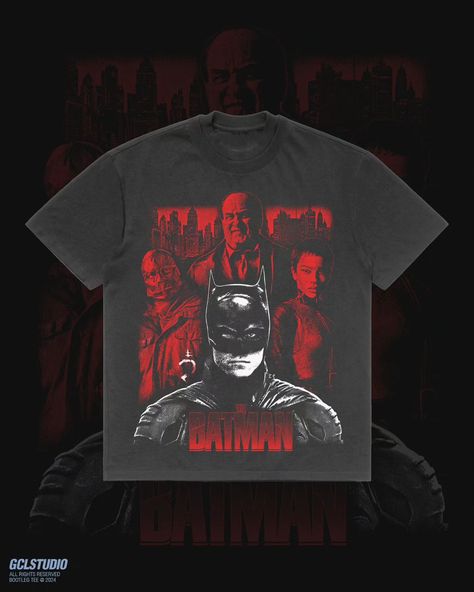 Batman Design loved the red and white. . #vintagestyle #vintagefashion #merchdesign #designinspiration #artworks #graphictees #clothingdesign #clothingline #clothingbrand #usaclothing #apparel #tshirt #customdesign #tshirtprinting Batman Design, Red And Black Shirt, Usa Outfit, Tshirt Print, Clothing Brand, Red And White, Batman, Graphic Tees, Design Inspiration