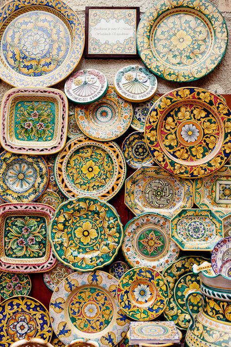 SICILIAN SUMMER on Behance Sicilian Pottery, Sicilian Decor, Sicilian Summer, Color Palette From Image, Dubai Design Week, Italian Pattern, Fine Dinnerware, Art Alevel, Trip To Europe