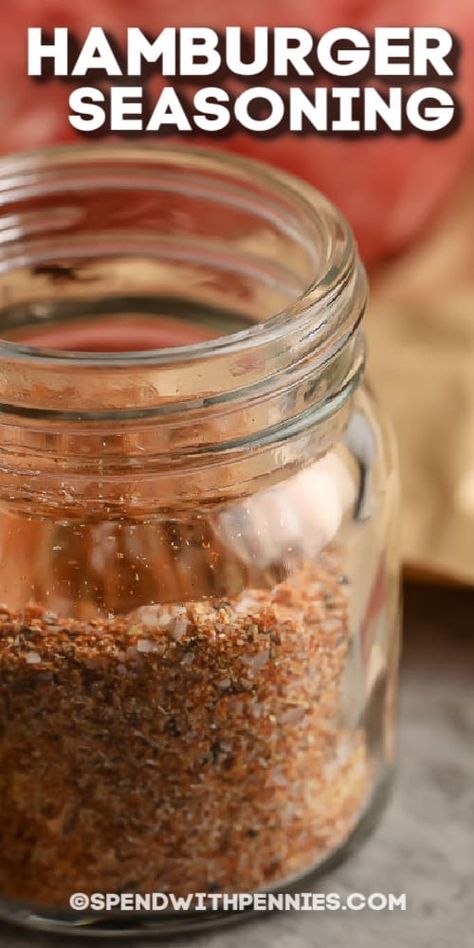 Best Hamburger Seasoning For Grilling, Hamburger Seasoning Grilled, Best Hamburger Seasoning Recipe, Grilled Hamburger Seasoning Recipes, Smash Burger Seasoning Recipe, Seasoning For Hamburgers, Smash Burger Seasoning, Hamburgers On The Stove, Hamburger Spices