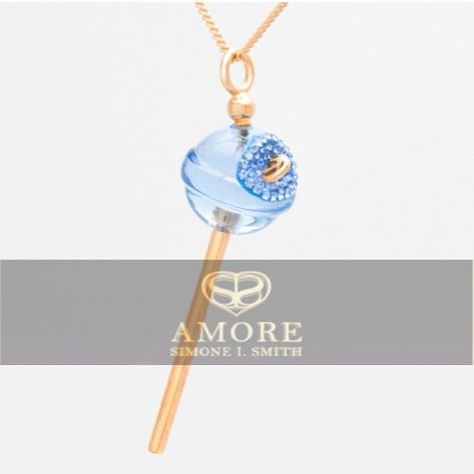 All new Amore by Simone I. Smith “A Sweet Touch of Hope” lollipop necklace in Blue available now online at kohls.com! Simone Smith, Lollipop Necklace, Kohls Jewelry, Inspirational Jewelry, Buying Jewelry, Lollipop, Jewelry Inspiration, Belly Button Rings, Washer Necklace