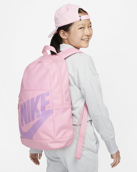 Nike Elemental Kids' Backpack (20L). Nike.com Jansport Backpacks Big Student, Mochila Nike, Lululemon Backpack, Neoprene Backpack, Back To School Bags, Kids School Backpack, Trendy Backpacks, Everyday Backpack, Nike Classic