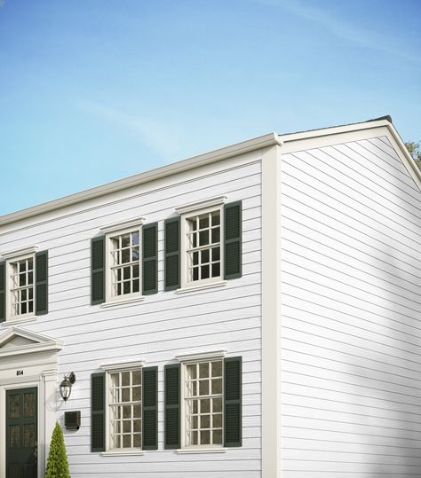 Hardie® Plank Lap Siding | James Hardie Hardy Plank, Hardy Plank Siding, Siding Styles, Siding Trim, Shake Siding, Types Of Siding, Clapboard Siding, Interior Design Plan, Hardie Plank