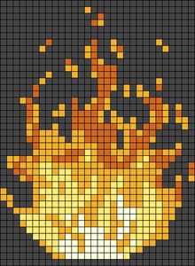 Alpha pattern #32839 | BraceletBook Fire Alpha Pattern, Fire Symbol, Crochet Charts, Pixel Art Tutorial, Pixel Crochet, Tapestry Crochet Patterns, Queer Art, Alpha Pattern, Tapestry Crochet