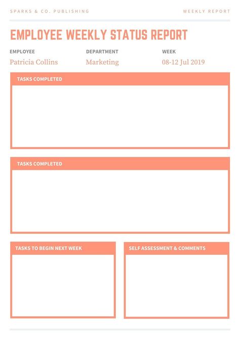 Weekly Activity Report Template Weekly Status Report, Status Report Template, Marketing Report Template, Management Report, Monthly Recap, Report Format, Summary Template, Canva Marketing, Team Template