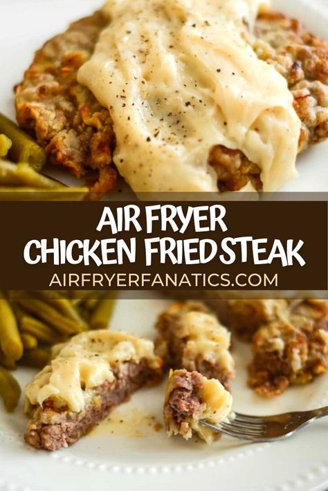 Best Gluten Free Air Fryer Recipes, Minute Steak In Air Fryer, Minute Steaks In Air Fryer, Chicken Fried Steak Fingers Air Fryer, Air Fryer Minute Steak Recipes, Airfryer Cube Steak Recipes, Air Fried Cube Steak Recipes, Air Fryer Minute Steaks, Air Fryer Chicken Fried Steak Fingers