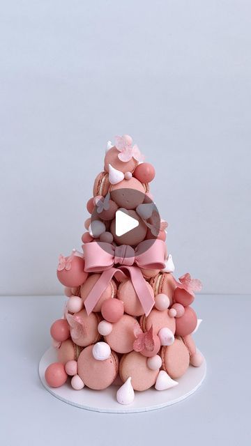 Macaron Tower Cake, Macarons Tower, K Cake, Macaroon Tower, Macaroon Cake, Chocolate Cone, Macaron Tower, October 15, Macaroons