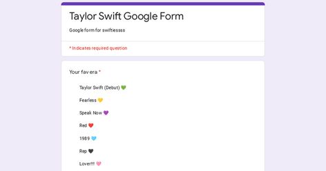 Taylor Swift Google Form Sabrina Carpenter Google Form, Taylor Swift Google Form, Taylor Swift Quiz, Google Form, Google Forms, Sabrina Carpenter, Taylor Swift, Swift, Quick Saves