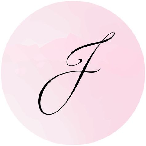 "**INSTANT DOWNLOAD** for the letter \"J.\" The \"Pink Watercolor Monogram Label\" is ideal for labeling wedding favors, envelopes, invitations, and much more! 2-1/2\" diameter monogram label - pink watercolor, cursive font. 12 per sheet.  Once item is purchased, you will have the option to download the label sheet as a PDF.  -------- It is recommended to print this label template on the \"Avery 5294\" label.  Avery® High-Visibility Labels, 2-1/2\" Diameter, 300 Labels (5294) *Find on Avery.com Cursive J Fonts, Letter J Font, J Cursive, Letter J Design, Cursive J, Monogram J, The Letter J, Watercolor Monogram, Sheet Template