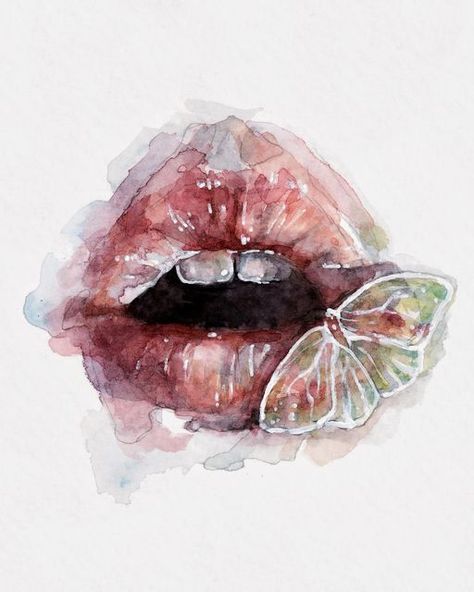 agnes cecile on Instagram: "Mouth 🦋 10x14 cm Miniature artwork for Delicatessen exhibition. Opening 3rd November at @nerogalleryroma For this show we choose a selection of paintings where feminine figures interact and merge with animals ✨ 〰️ #agnescecile #watercolorart #watercolor #watercolorpainting #watercolorillustration" Agnes Cecile Watercolor, Agnes Cecile Art, Agnes Cecile, 3rd December, Watercolour Ideas, Exhibition Opening, Flower Drawing Tutorials, Pink Painting, Fruit Illustration