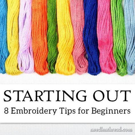 Just starting out in hand embroidery? Or know someone who is? Here are 8 tips & topics to get you started! Embroidery Tips For Beginners, Quilt Embroidery, Embroidery Tips, Mollie Makes, Sew Ins, Crazy Quilting, Embroidery Stitches Tutorial, Art Making, Learn Embroidery