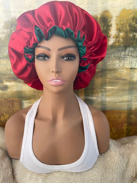 Silk Hair Bonnets, Hair Bonnets, Silk Bonnet, Satin Bonnet, Hair Bonnet, Silk Hair, House Decoration, Turbans, Emerald Green