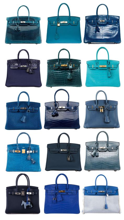 Birkin Bag | Blue Birkin | Hermes | Collage Blue Birkin, Hermes Blue, Birkin Bags, Stunning Prom Dresses, Hermes Handbags, Pretty Bags, Hermes Bags, Bags Designer Fashion, Hermes Bag