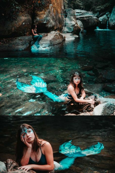 Siren Photoshoot, Mermaid Poses, Debut Themes, Mermaid Shoot, Mermaid Photo Shoot, Mermaid Photoshoot, Swimming Photography, Mermaid Pose, Fin Fun Mermaid