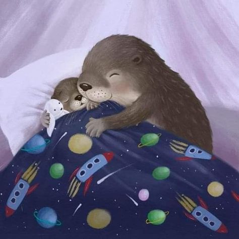 Goodnight and sleep well ❣️🧸 Art by Cavin Scott Bear Art Illustration, Good Night Cute, Well Art, Sleeping Animals, Creating A Bullet Journal, Night Illustration, Once Upon A Dream, Cute Illustrations, Sleep Well