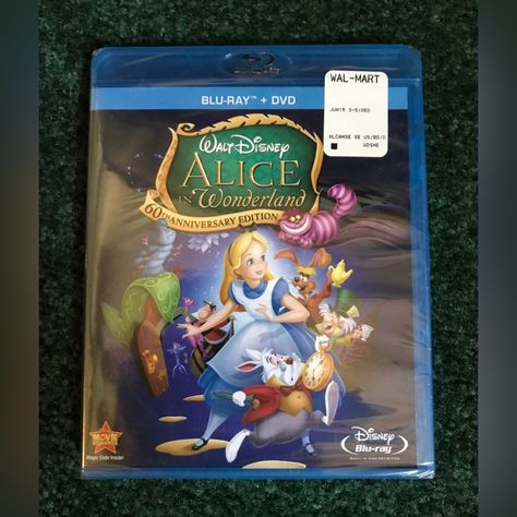 New Sealed Package Alice In Wonderland 2-Disc Blu-Ray + Dvd Blu Ray Collection, Disney Alice In Wonderland, Blue’s Clues, Disney Games, Disney Alice, 60th Anniversary, Blu Ray Discs, Dvd Blu Ray, Disney Movies