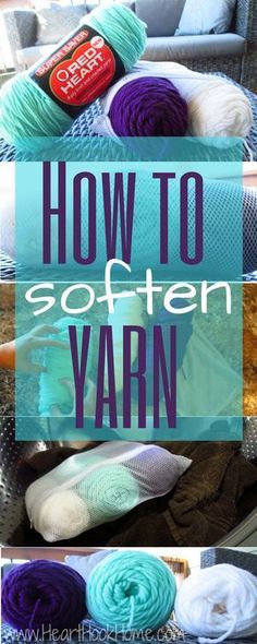 Do you have scratchy yarn? Oh no! Here's how to soften it BEFORE you crochet or knit, which softens it much more than after your project is complete. Score! Fair Isles, Knitting Tips, Crochet Tips, Sewing Crochet, Crochet Instructions, Crochet Sewing, How To Knit, Crochet Diy, Crochet Tutorials