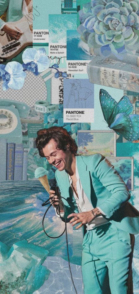 Soft Harry Styles, Harry Styles One Direction, One Direction Lockscreen, Light Blue Suit, Fan Girling, Ocean Aesthetic, Watermelon Sugar, College Room, Harry Styles Wallpaper