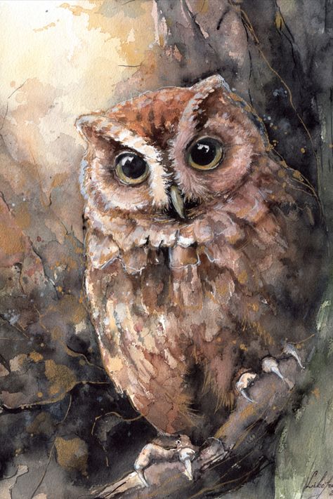 #birdart #birdpainting #birdlovers #owls #owlsart #owlslovers #bestbirds #magicbird #watwrcolorbird #watercolorpainting #owlpainting #barnowl #etsy #etsyshop #etseseller Acrylic Painting Owl, Owl Painting Acrylic, Owl Watercolor, Cardboard Art, Owl Painting, Abstract Canvas Painting, Owl Art, Bird Pictures, Artist Painting