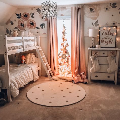 Toddler Girls Bedroom Ideas Shared, Sister Bedroom Ideas Shared Rooms Bunk Beds, Girls Bedroom Ideas Shared Sisters Bunk Beds, Sister Bunk Beds Bedroom Ideas, Sisters Bedroom Ideas Bunk Bed, Colorful Bedroom Inspirations, Shared Sisters Bedroom, Sister Bedroom Ideas Shared Rooms, Girls Room Bunk Beds