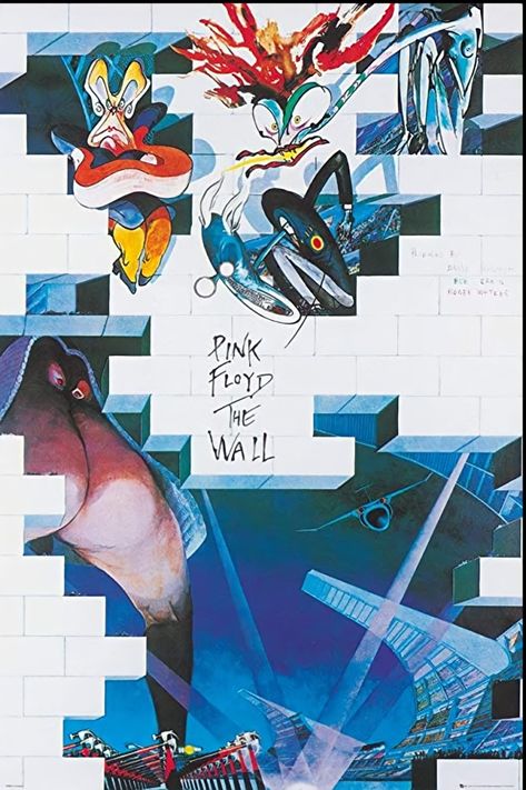 Movie The Wall - 1982 Pink Floyd Pictures, Posters Harry Potter, The Wall Album, Gerald Scarfe, Pink Floyd Tattoo, Is There Anybody Out There, Wall Film, Pink Floyd Poster, Pink Floyd Art