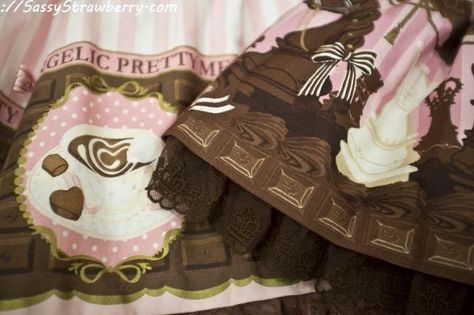 (1) Bookmarks / X Choco Biscuit, Neapolitan Ice Cream, Chocolate Girls, Pink And Brown, Chocolate Strawberries, Sweet Lolita, Love Chocolate, J Fashion, Lolita Fashion