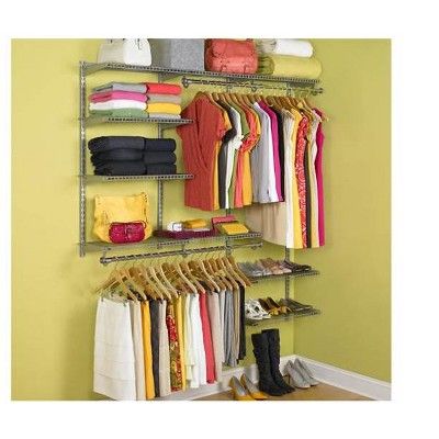 Dorm Closet Organization, Adjustable Closet System, Closet Organizer Kits, Custom Closet Organization, Closet Kits, Reach In Closet, Closet Organizing Systems, Closet Organization Diy, Small Closet Organization