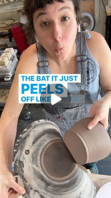 KEENE pottery on Instagram: "Such a time saver! I can now throw my pots with a thinner bottom and not lose any clay with the wire tool. So exciting! Also- any potters in Fishtown need some underlayment? I bought a whole roll, which is enough for 80 lifetimes 🤣 

#potterystudio #studiohack #pottery #roofunderlayment #wheelthrown #handmade #ceramicart #wheelthrownpottery #wheelthrownceramics #shortcut" Throwing Clay Ideas, Throwing Inspiration, Rap Studio, Clay Wheel, Throwing Clay, Clay Inspo, Pottery Projects, Wheel Thrown Ceramics, Ceramic Tools