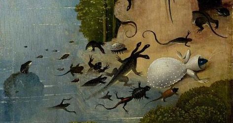 Details from Bosch’s Garden of Earthly Delights (ca. 1500) | The Public Domain Review Bosch Creatures, Bosch Paintings, Bosch Hieronymus, Hieronymous Bosch, The Garden Of Earthly Delights, London Docklands, Van Eyck, Earthly Delights, Garden Of Earthly Delights