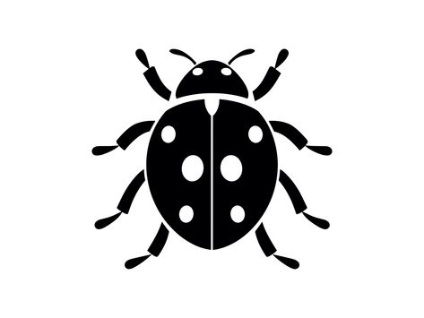 Beetle Flying, Wildlife Silhouette, Ladybug Svg, Dot Tattoos, Stencils Printables, Flying Insects, Silhouette Cricut, Car Decals, Cricut Design