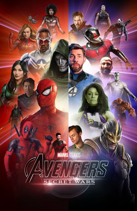 Marvel Cinematic Universe Timeline, Avengers Secret Wars, New Spiderman Movie, Marvel Secret Wars, Marvel Movie Posters, Avengers Movie, Marvel Avengers Assemble, Marvel Comics Superheroes, Marvel Superhero Posters