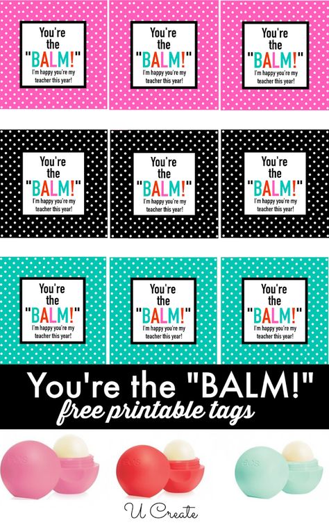 You're The Balm, Teacher Treats, Volunteer Gifts, Staff Appreciation, My Funny Valentine, Teacher Thank You, Teacher Appreciation Week, Gifts For Teachers, Appreciation Gifts