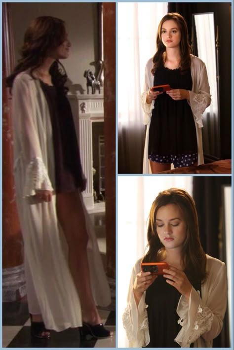 Blair Waldorf Sleepwear, Blair Waldorf Pyjama, Gossip Girls Outfit, Blair Waldorf Lingerie, Serena Gossip Girl, Blair Wardolf, Blair Fashion, Blair Waldorf Aesthetic, Blair Waldorf Outfits