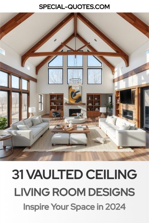 vaulted ceiling living room Partial Vaulted Ceiling Living Room, Living Room Designs Vaulted Ceiling, Ceiling Beams Living Room Vaulted, Vaulted Ceiling Living Room Open Concept, Vaulted Ceiling Living Room Ideas, Vaulted Ceilings Living Room, Vaulted Entryway, Ceiling Living Room Ideas, Vaulted Ceiling Beams