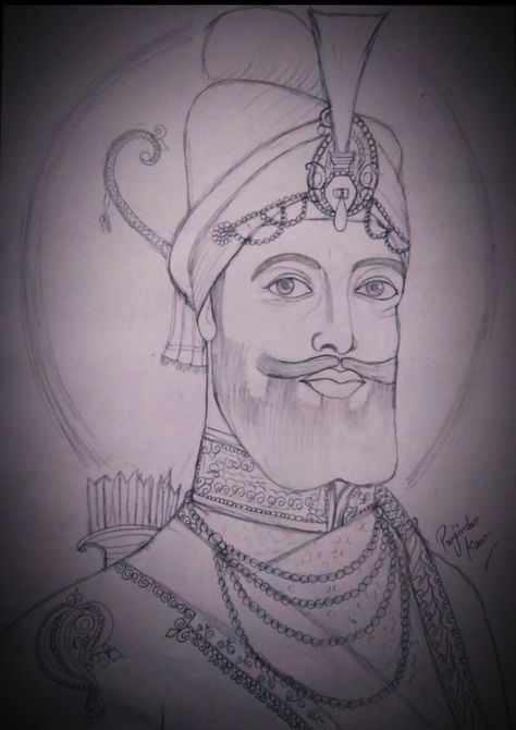 Guru Gobind Singh Ji Guru Gobind Singh Ji Drawing Easy, Guru Gobind Singh Ji Drawing, Guru Gobind Singh Ji Sketch, Guru Gobind Singh Ji Paintings, Guru Drawing, Guru Gobind Singh Ji, Diwali Drawing, Easy Cartoon, Easy Mandala